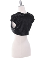 0001  Black Sequins Bolero - Back Image