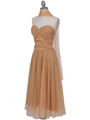 Strapless Gold Glitter Tea Length Dress Strapless Gold Glitter Tea Length Dress