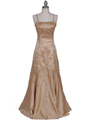 Gold Satin Evening Gown