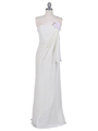 Ivory Chiffon Wrap Dress