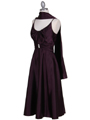 Purple Charmeuse Tea Length Dress Purple Charmeuse Tea Length Dress