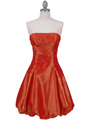 Orange Beaded Bubble Dress