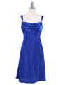 Royal Blue Satin Top Cocktail Dress