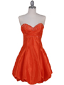 Orange Beaded Bubble Dress