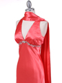1042 Magenta Charmeuse Evening Dress - Magenta, Alt View Thumbnail