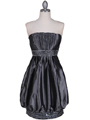 Charcoal Strapless Sequins Cocktail Dress