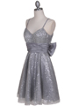 Silver Sequin Cocktail Dress