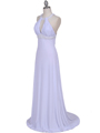 1104 White Embellished Jersey Gown - White, Alt View Thumbnail