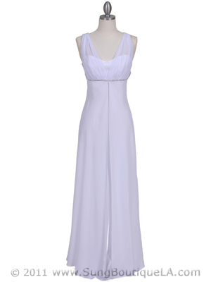 1146 White Evening Dress, White