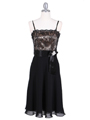 Black/Gold Laced Cocktail Dress