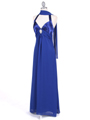 Royal Blue Chiffon Evening Dress
