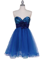 125 Blue Sequin Top Cocktail Dress