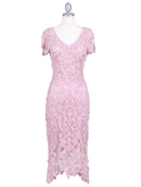 Pink Flower Crochet Dress