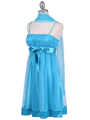 Turquoise Giltter Cocktail Dress