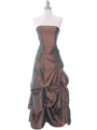 1304 Bronze Evening Gown - Bronze, Front View Thumbnail