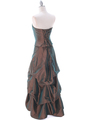 1304 Bronze Evening Gown - Bronze, Back View Thumbnail