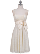 Ivory Laced Cocktail Dress