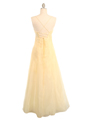 130  Ivory Organza Dress with Faux Mini Pearl - Back Image