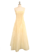 Ivory Organza Dress with Faux Mini Pearl