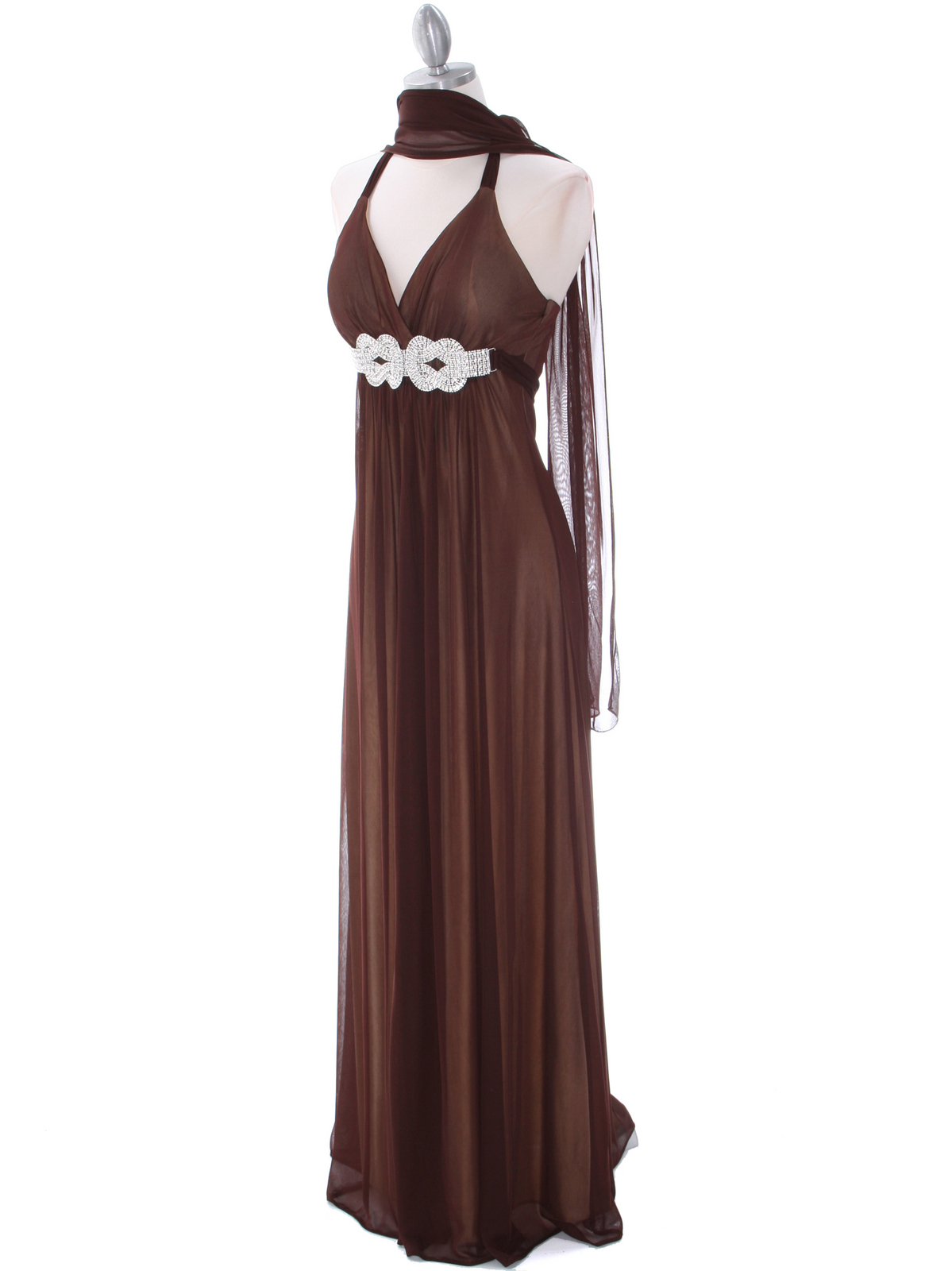 1333 BrownGold Evening Dress - Brown Gold, Alt View Medium