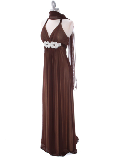 1333 Brown/Gold Evening Dress - Brown Gold, Alt View Medium