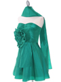 Green Taffeta Homecoming Dress