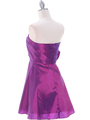 1337 Purple Taffeta Homecoming Dress - Purple, Back View Thumbnail
