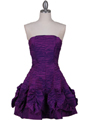 Purple Taffeta Cocktail Dress