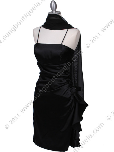1517 Black Cocktail Dress - Black, Alt View Medium