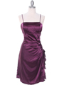 1517 Purple Cocktail Dress - Purple, Front View Thumbnail