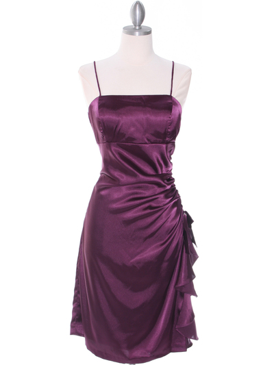 1517 Purple Cocktail Dress - Purple, Front View Medium