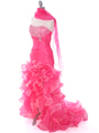1614 Hot Pink Prom Dress - Hot Pink, Alt View Thumbnail