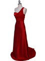 165 Red One Shoulder Evening Dress - Red, Alt View Thumbnail