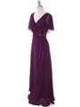 1735 Chiffon Evening Dress - Purple, Alt View Thumbnail