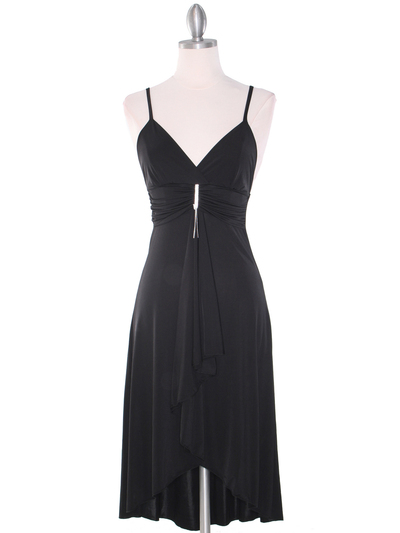 1745 Black Party Dress - Black, Front View Medium