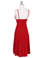1745 Red Party Dress - Red, Back View Thumbnail