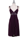 1813S Purple Cocktail Dress - Purple, Front View Thumbnail