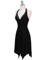 Black Halter Party Dress