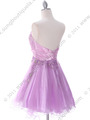 183 Lilac Strapless Homecoming Dress - Lilac, Back View Thumbnail
