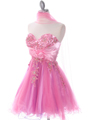 183 Pink Strapless Homecoming Dress - Pink, Alt View Thumbnail