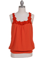 Orange Sleeveless Top