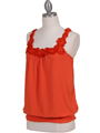 Orange Sleeveless Top Orange Sleeveless Top