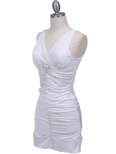 1921 White Party Dress - White, Alt View Medium