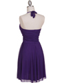1932  Purple Halter Party Dress - Back Image