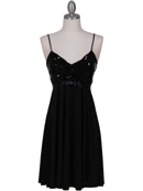 Black Glitter Party Dress
