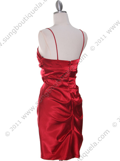 2010 Red Homecoming Dress - Red, Back View Medium