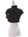 2017  Black Short Sleeve Bolero - Back Image
