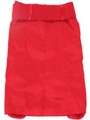 2092 Red Stretch Taffeta Pencil Skirt with Belt - Red, Back View Thumbnail