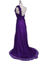 2129 Purple One Should Prom Evening Dress - Purple, Back View Thumbnail