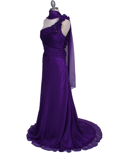 2129 Purple One Should Prom Evening Dress - Purple, Alt View Medium